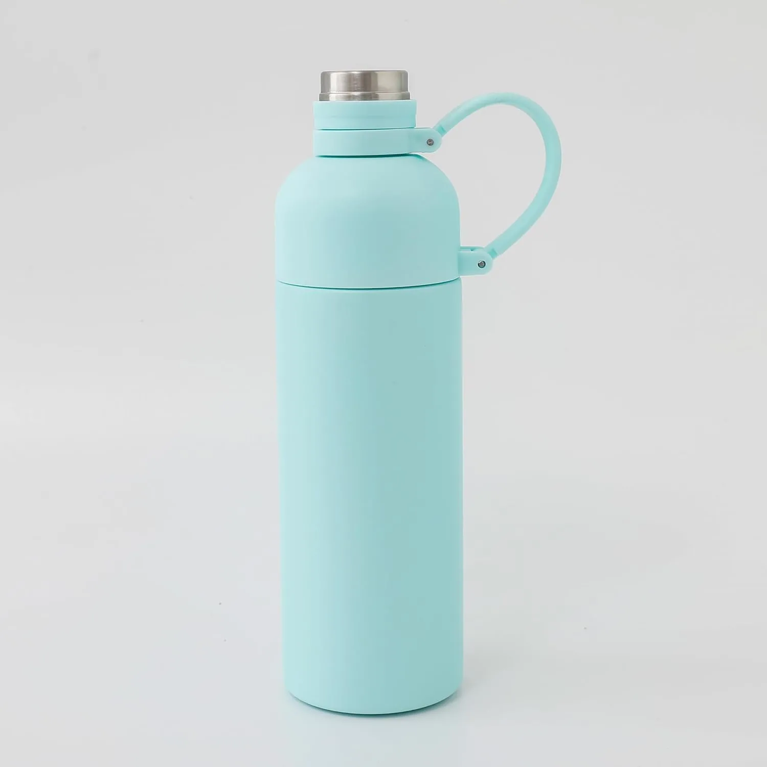 Urbane Home Water Bottle | Vacuum Insulated Travel Bottle | Hot & Cold Water Bottle | Sipper Water Bottle with Handle | Thermos Flask for Gym Bottle | MYZ-230802C | 500 ML | Light Green