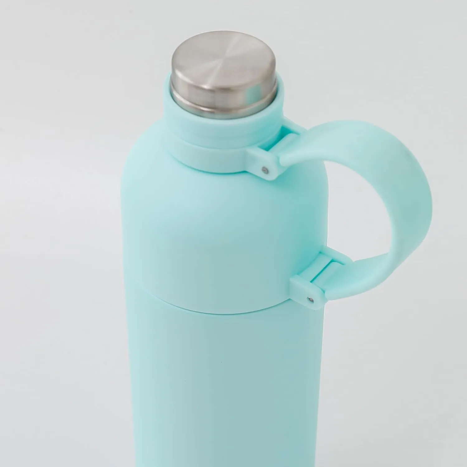 Urbane Home Water Bottle | Vacuum Insulated Travel Bottle | Hot & Cold Water Bottle | Sipper Water Bottle with Handle | Thermos Flask for Gym Bottle | MYZ-230802C | 500 ML | Light Green